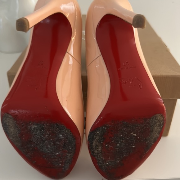 Christian Louboutin Baby Pink Flo 120 Patent Heels - Picture 4 of 6